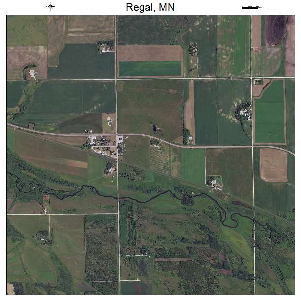 Regal, MN air photo map