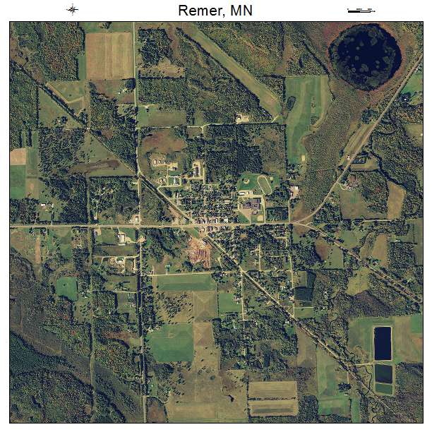 Remer, MN air photo map