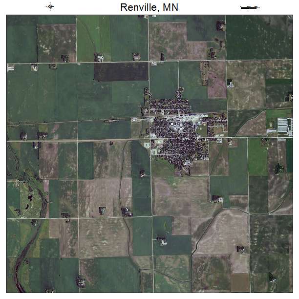 Renville, MN air photo map