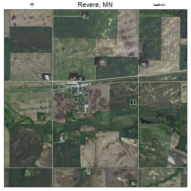 Revere, MN air photo map