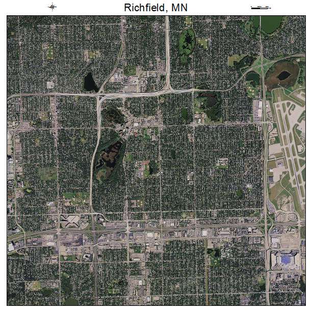 Richfield, MN air photo map