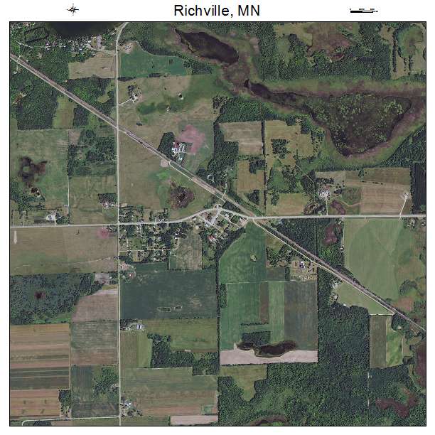 Richville, MN air photo map
