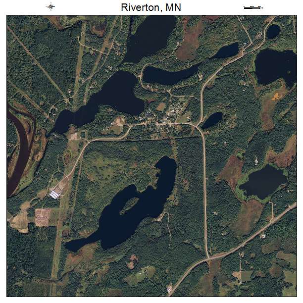 Riverton, MN air photo map