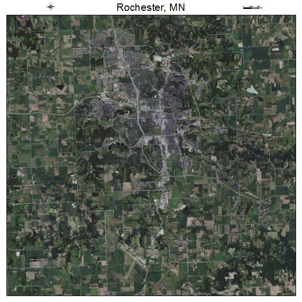 Rochester, MN air photo map