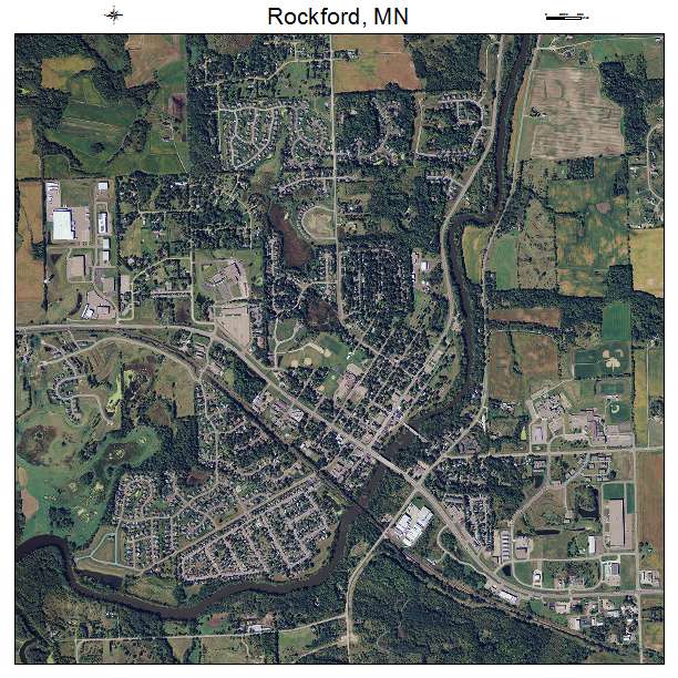 Rockford, MN air photo map