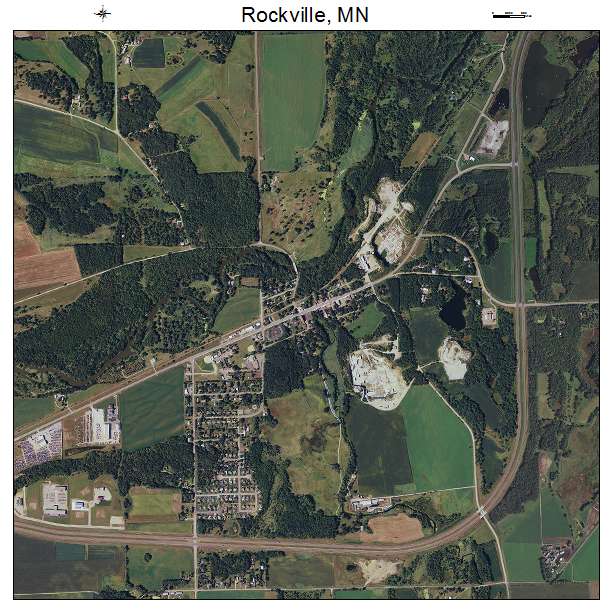 Rockville, MN air photo map
