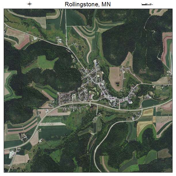 Rollingstone, MN air photo map