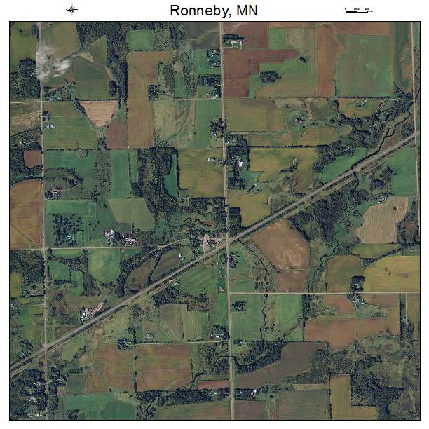 Ronneby, MN air photo map