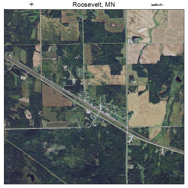 Roosevelt, MN air photo map