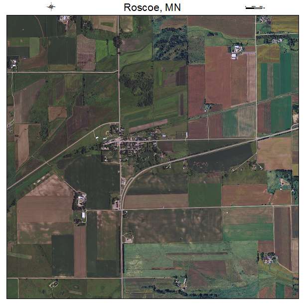 Roscoe, MN air photo map