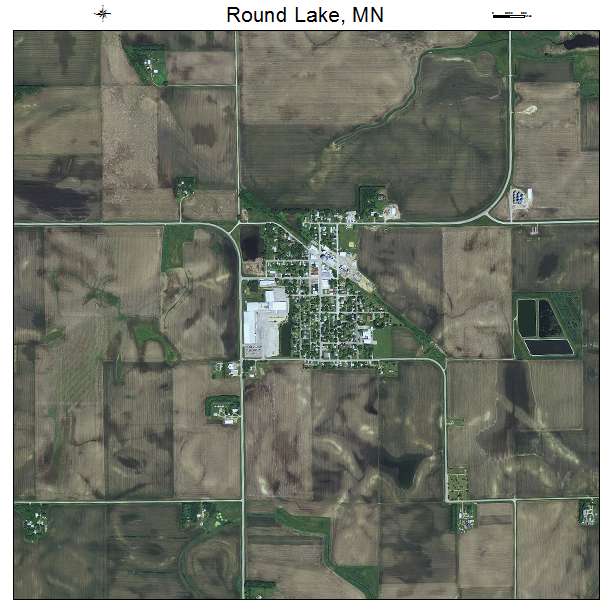 Round Lake, MN air photo map