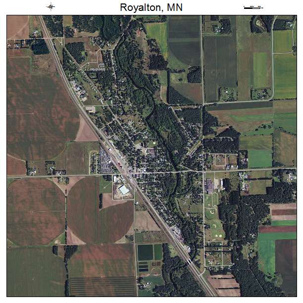 Royalton, MN air photo map