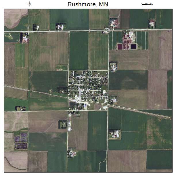Rushmore, MN air photo map