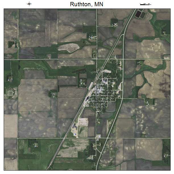 Ruthton, MN air photo map