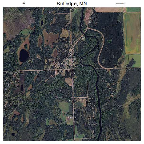 Rutledge, MN air photo map