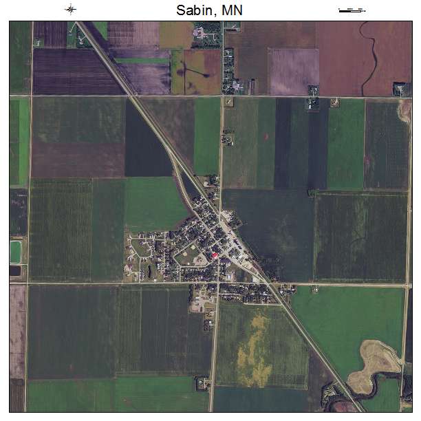 Sabin, MN air photo map