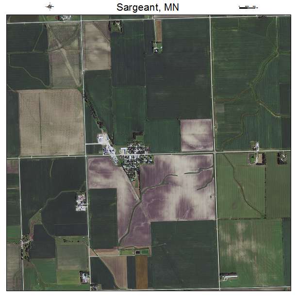 Sargeant, MN air photo map