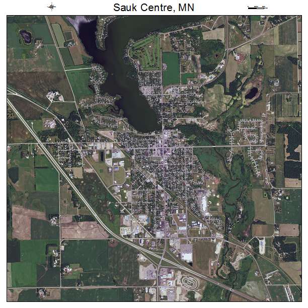 Sauk Centre, MN air photo map