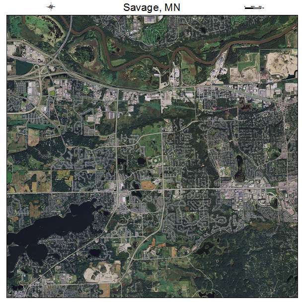 Savage, MN air photo map