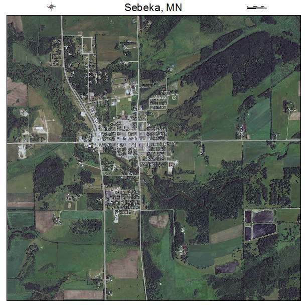 Sebeka, MN air photo map