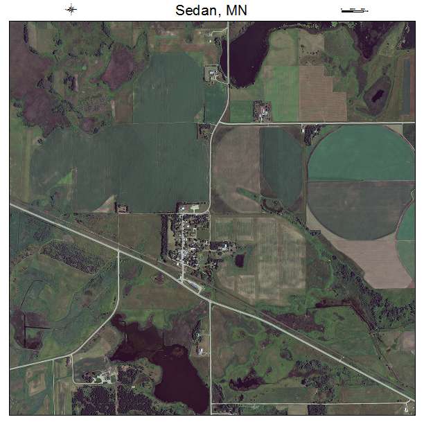 Sedan, MN air photo map