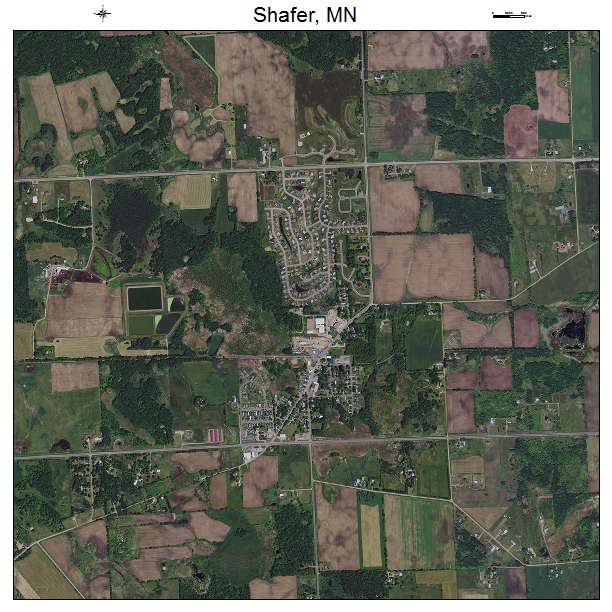 Shafer, MN air photo map