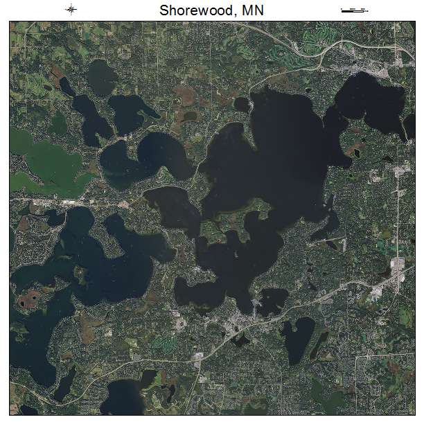 Shorewood, MN air photo map