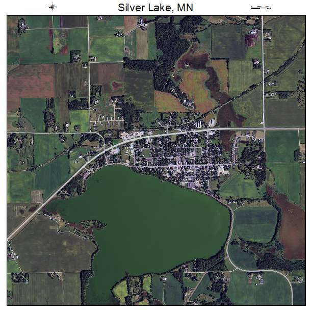 Silver Lake, MN air photo map
