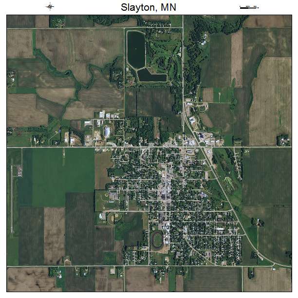 Slayton, MN air photo map