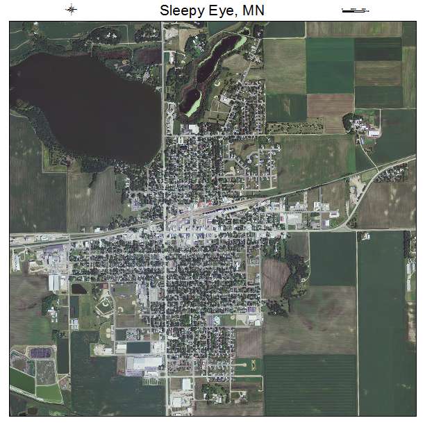 Sleepy Eye, MN air photo map