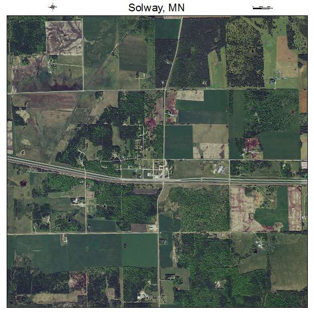 Solway, MN air photo map