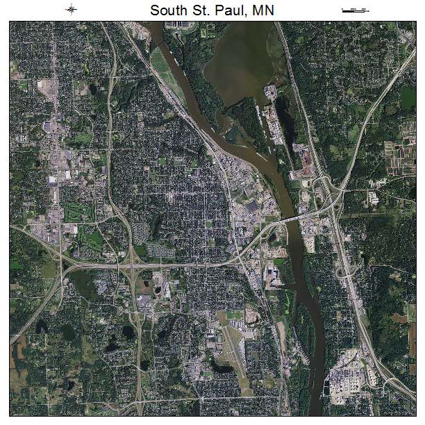 Aerial Photography Map of South St Paul, MN Minnesota