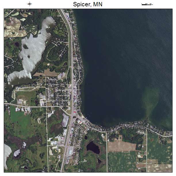 Spicer, MN air photo map