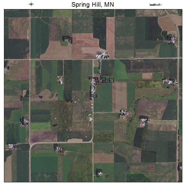 Spring Hill, MN air photo map
