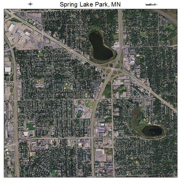 Spring Lake Park, MN air photo map