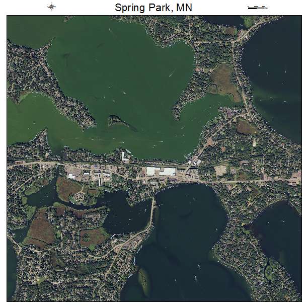 Spring Park, MN air photo map