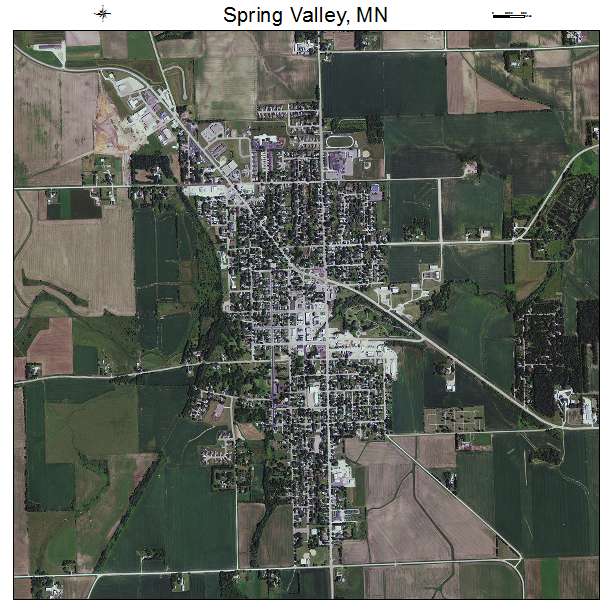 Spring Valley, MN air photo map