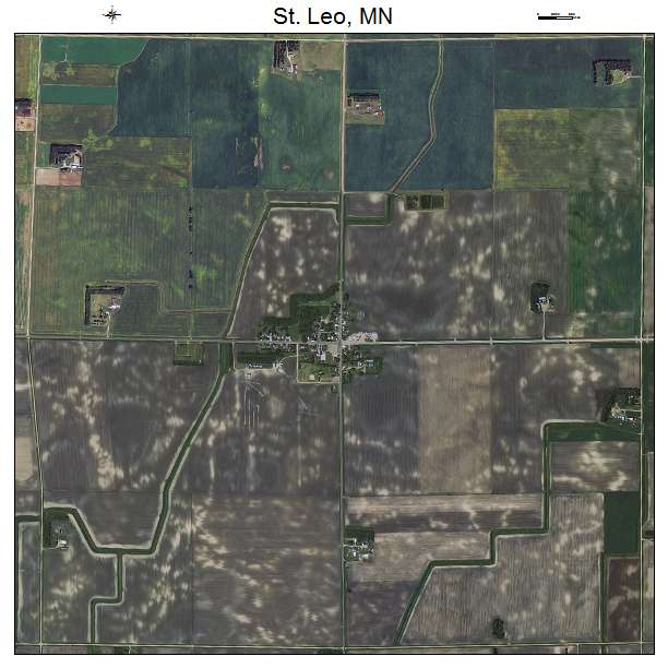 St Leo, MN air photo map