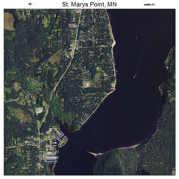 St Marys Point, MN air photo map
