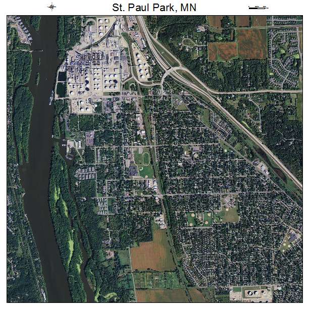 St Paul Park, MN air photo map