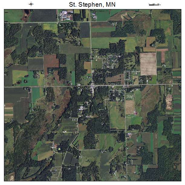St Stephen, MN air photo map
