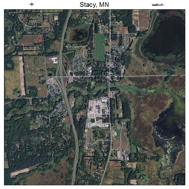 Stacy, MN air photo map