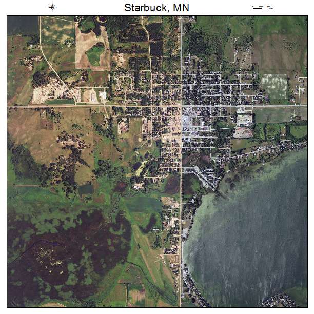 Starbuck, MN air photo map