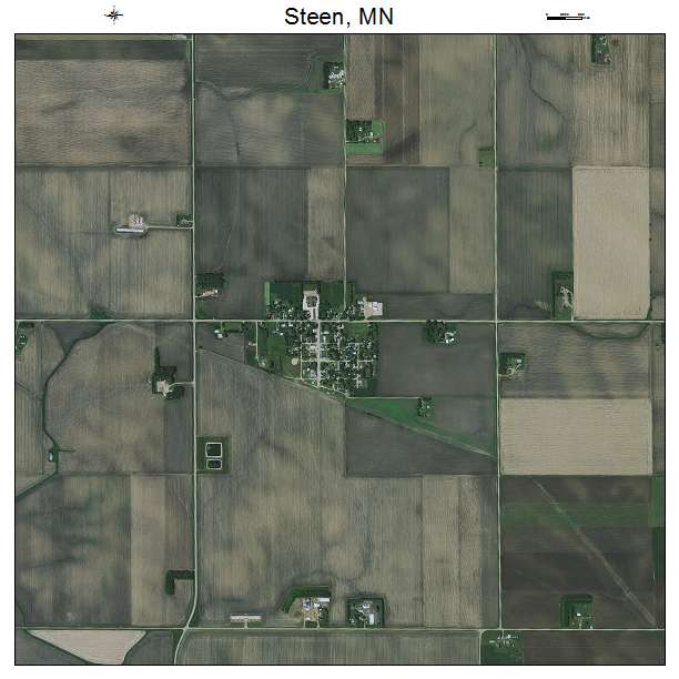 Steen, MN air photo map