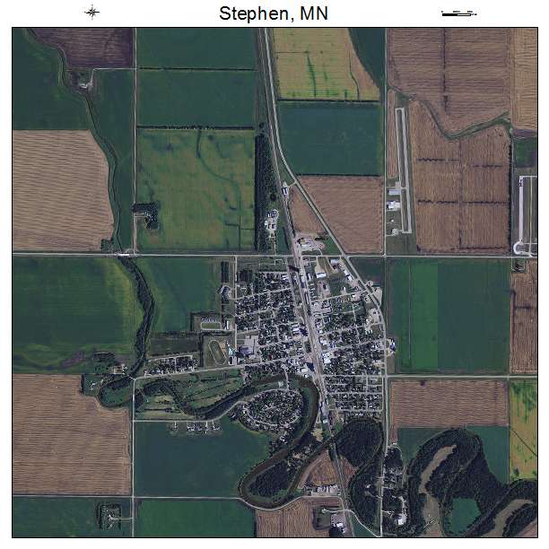 Stephen, MN air photo map
