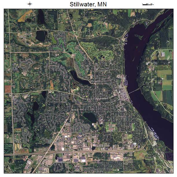 Stillwater, MN air photo map