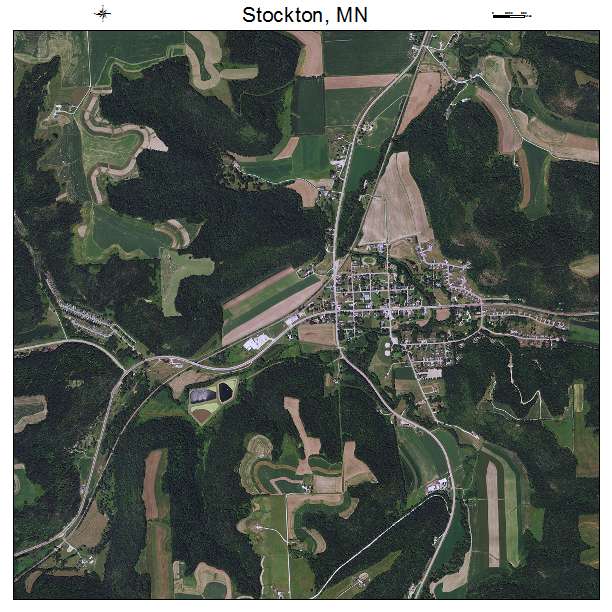 Stockton, MN air photo map