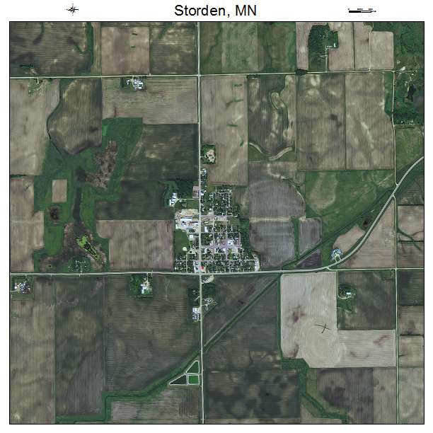 Storden, MN air photo map