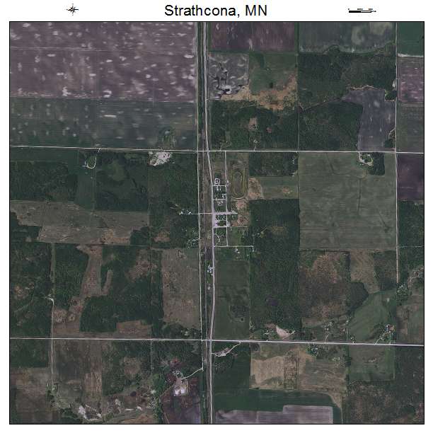 Strathcona, MN air photo map