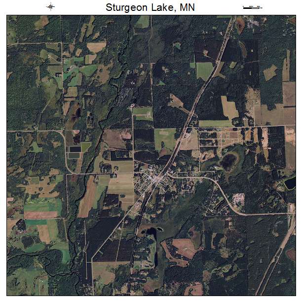 Sturgeon Lake, MN air photo map